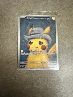 Pikachu with Gray Felt Hat Van Gogh Promo SVP #085 Pokemon Sealed - Image 2