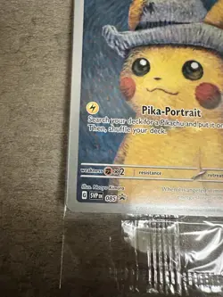 Pikachu with Gray Felt Hat Van Gogh Promo SVP #085 Pokemon Sealed - Image 5