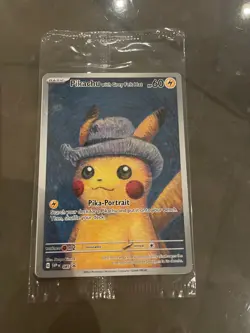 Pikachu with Gray Felt Hat Van Gogh Promo SVP #085 Pokemon - Sealed - Image 1