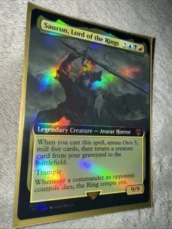 Sauron, Lord of the Rings (Extended Art Foil) Lord of the Rings 0092 NM - Image 3
