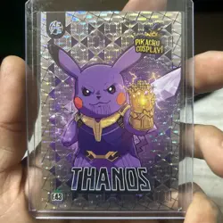 Thanos (Pikachu) #E43 - Silver Holo Box Hit Electric Pikachu Cosplay - Pokemon - Image 2
