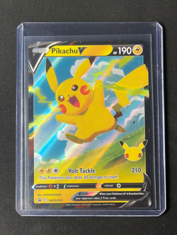 Pokemon TCG Sword & Shield Black Star Promo Pikachu V SWSH143 - Image 1