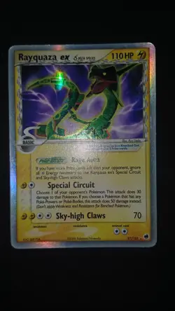 POKEMON RAYQUAZA EX DRAGON FRONTIERIS 97/101 ENG LP NO SHINING GOLDSTAR CHARIZAR - Image 1