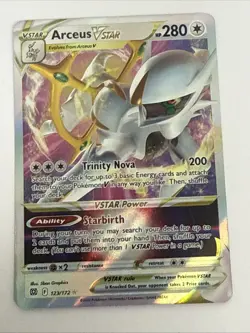 Pokemon Brilliant Stars 123/172 Arceus VSTAR Holo Ultra Rare NM - Image 1
