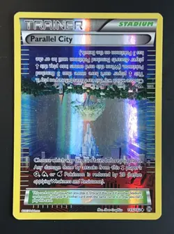 Parallel City Trainer Stadium 145/162 Breakthrough Reverse Holo Pokemon TCG HP - Image 1
