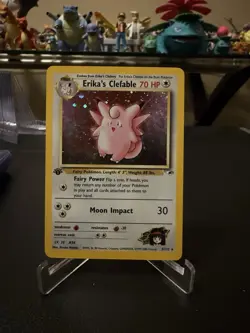 2000 Pokemon 1st Edition Gym Heroes Erika's Clefable | Pack Fresh - Image 1