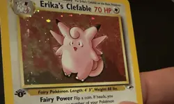 2000 Pokemon 1st Edition Gym Heroes Erika's Clefable | Pack Fresh - Image 4