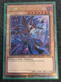 Dark Magician (New Art) (Quarter Century Secret Rare) RA04-EN001 YuGiOh 1st Ed - Image 1