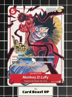 Monkey.D.Luffy ST01-012 (3rd Anniversary Promo) English One Piece TCG - Image 1