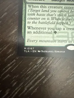 MTG Badgermole Cub 0167 Regular Avatar: The Last Airbender TLA NM - Image 2