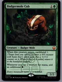 MTG: Badgermole Cub - Avatar: The Last Airbender NM English 0167 - Image 1
