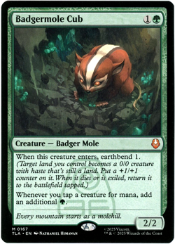 Badgermole Cub - 0167 - Avatar: The Last Airbender TLA - MTG - NM/M - Image 1