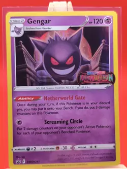 Gengar SWSH241 Lost Origin Holo Rare Prerelease Promo Pokemon Card * New * - Image 1