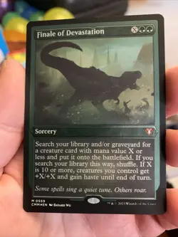 MTG Finale of Devastation (Foil Etched) [Commander Masters, Near Mint] - Image 1