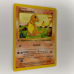 MISPRINT CHARMANDER 46/102 GREY STAMP ERROR BASE SET 1ST EDITION NM POKEMON - Image 2