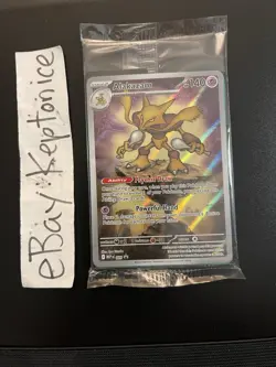 Pokemon TCG Alakazam 009 SEALED Black Star Promo Illustration Mega Evolution ETB - Image 1