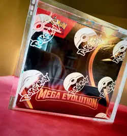 Mega Evolution Booster Box & Acrylic Display Case New Sealed Pokemon TCG - Image 1