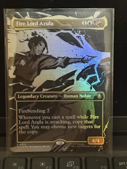 MTG Avatar The Last Airbender - Fire Lord Azula (borderless) FOIL - NM - 0313 - Image 1