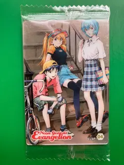 REI SHINJI ASUKA Evangelion Wafer Card TCG Rare Japanese Anime BANDAI 2009 CCG - Image 1
