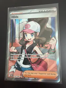 Pokemon Hilda Trainer Full Art Ultra Rare Holo 164/086 Sv: White Flare Card - Image 1