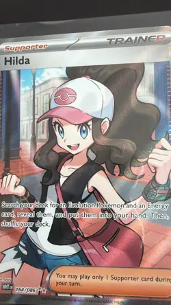 Pokemon Hilda Trainer Full Art Ultra Rare Holo 164/086 Sv: White Flare Card - Image 2