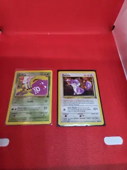Pokemon Team Rocket Card Lot x2 - Koffing & Rattata - 2000 Vintage - NM/LP - Image 1