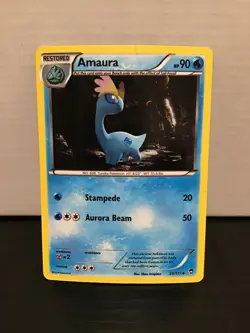 Amaura 25/111 Cosmos Holo Uncommon Pokemon Furious Fists - Image 1