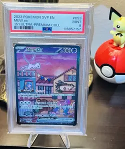 MEW EX #053 BLACK STAR PROMO 151 ULTRA PREMIUM COLLEC 2023 POKEMON SVP EN PSA 9 - Image 1