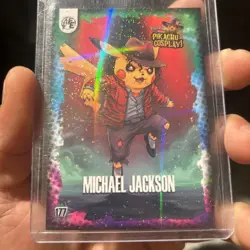 Michael Jackson (Pikachu) #177 - Galaxy Holo - Electric Pikachu Cosplay Pokemon - Image 1