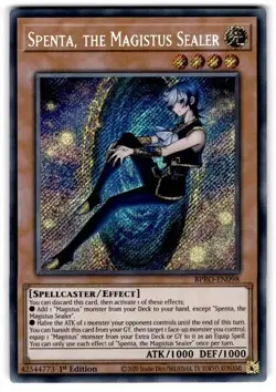 YuGiOh - Spenta, the Magistus Sealer - BPRO-EN098 - Secret Rare - 1st Edition - Image 1
