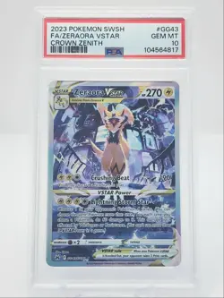 ZERAORA VSTAR 2023 POKEMON CROWN ZENITH GALARIAN GALLERY GG43 PSA 10 Q1282 - Image 1