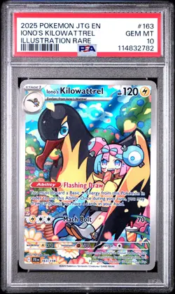 2025 POKEMON JTG EN-JOURNEY TOGETHER ILLUSTRATION RARE IONO'S KILOWATTREL PSA 10 - Image 1