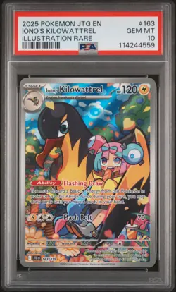 2025 POKEMON JTG EN-JOURNEY TOGETHER ILLUSTRATION RARE IONO'S KILOWATTREL PSA 10 - Image 1