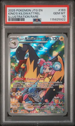 2025 POKEMON JTG EN-JOURNEY TOGETHER ILLUSTRATION RARE IONO'S KILOWATTREL PSA 10 - Image 1