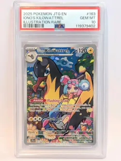 2025 POKEMON JTG EN-JOURNEY TOGETHER ILLUSTRATION RARE IONO'S KILOWATTREL PSA 10 - Image 1
