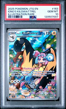 2025 POKEMON JTG EN-JOURNEY TOGETHER ILLUSTRATION RARE IONO'S KILOWATTREL PSA 10 - Image 1