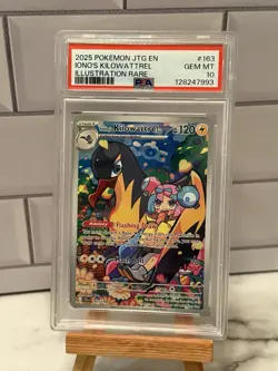 2025 POKEMON JTG EN-JOURNEY TOGETHER ILLUSTRATION RARE IONO'S KILOWATTREL PSA 10 - Image 1