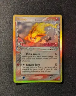 Pokemon DELTA SPECIES - #5/113 Flareon - ENG - Reverse Holo - Moderately Played - Image 2