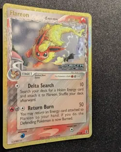 Pokemon DELTA SPECIES - #5/113 Flareon - ENG - Reverse Holo - Moderately Played - Image 4