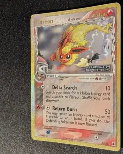 Pokemon DELTA SPECIES - #5/113 Flareon - ENG - Reverse Holo - Moderately Played - Image 5