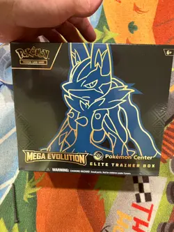 Pokemon TCG: Mega Evolution Pokemon Center ETB Lucario New Sealed - Image 1