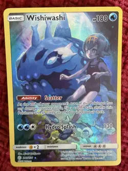 POKEMON TCG Wishiwashi (Secret) 240/236 Sm-Cosmic Eclipse Holo - Image 1