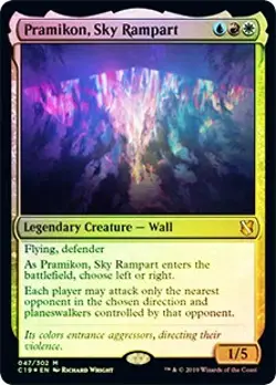 Pramikon, Sky Rampart FOIL Commander 2019 HEAVILY PLD Mythic Rare CARD ABUGames - Image 1