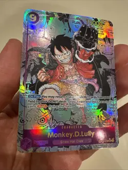 One Piece CCG English Monkey.D.Luffy Manga Alternate Art OP09-119 Custom Card - Image 2