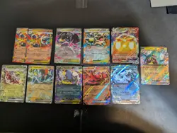 11 Pokemon Card Lot All Mega/EX/ Vmax Nm/LP English and Japanese - Image 1