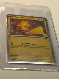 Pikachu Pokemon Day 2026 Cosmos Holo Promo TEF 051/162 Stamped NM - WITH COIN! - Image 4