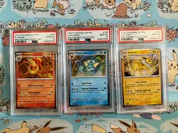 Pokemon Prismatic Evolutions Flareon Vaporeon Jolteon Promo PSA 10 Set (3) - Image 1