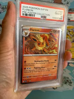 Pokemon Prismatic Evolutions Flareon Vaporeon Jolteon Promo PSA 10 Set (3) - Image 3