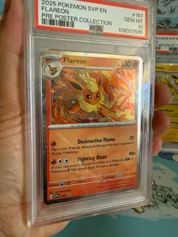 Pokemon Prismatic Evolutions Flareon Vaporeon Jolteon Promo PSA 10 Set (3) - Image 4