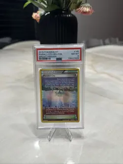 Parallel City 145/162 XY Breakthrough Reverse Holo Pokemon TCG PSA 8 - Image 1
